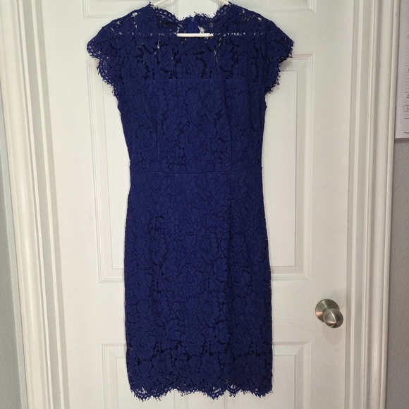 Unbranded Women Royal Blue Elegant Sleeveless Lace Cocktail Bodycon Dress Party - Picture 2 of 9